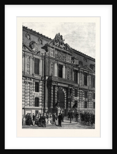 New Buildings of the Tuileries: The Emperor's Gateway Paris France 1869 by Anonymous