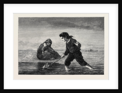 Children of the Sea, in the General Exhibition of Water Colour Drawings 1869 by Anonymous