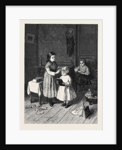 Awarding Prizes the Successful Competitor, in the Exhibition at the French Gallery 1869 by Anonymous
