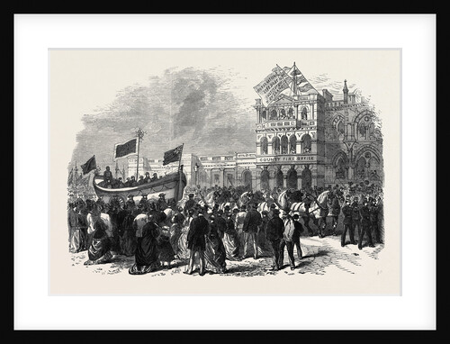 Lifeboat Festival Procession at Exeter UK 1869 by Anonymous