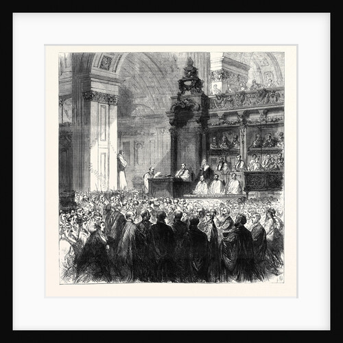 Enthronement of the Bishop of London in St. Paul's Cathedral London UK 1869 by Anonymous