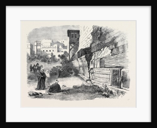 The Explorations at Jerusalem: Robinson's Arch Haram Wall 1869 by Anonymous
