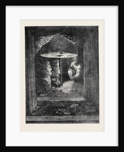The Explorations at Jerusalem: Gallery at the Golden Gate: Column and Rough Wall 1869 by Anonymous