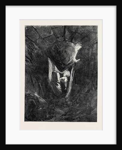 The Explorations at Jerusalem: Voussoir of Robinson's Arch Fallen Through the Arch of Tunnel below 1869 by Anonymous