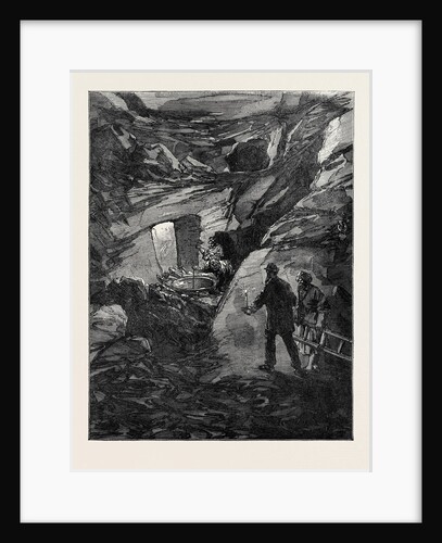 The Explorations at Jerusalem: Rock-Cut Tunnel Near the Fountain of the Virgin 1869 by Anonymous