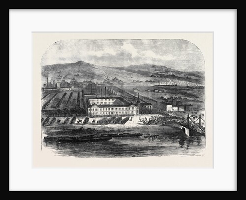 Conflict Between Workmen and Soldiers at the Seraing Ironworks Belgium 1869 by Anonymous
