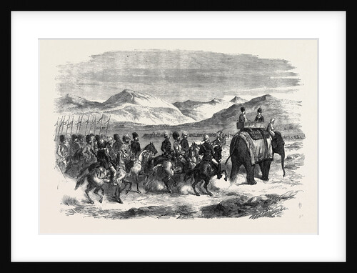 The Ameer of Cabool on His Way to Peshawur 1869 by Anonymous