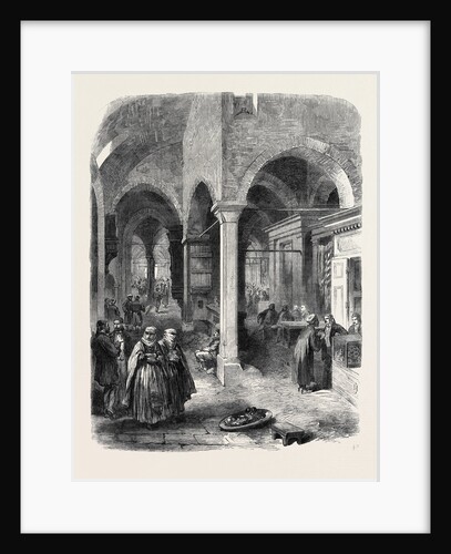 The Bazaar at Constantinople Turkey Istanbul 1869 by Anonymous