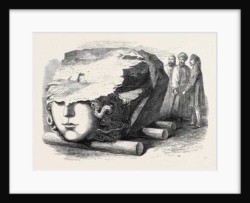 Sculptured Marble Found in the Forum of Constantine at Constantinople Istanbul Turkey 1869 by Anonymous