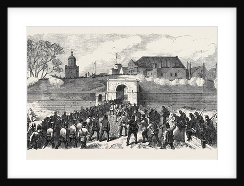 The Volunteer Review at Portsmouth: The Defending Force Concentrating at King William's Gate UK 1869 by Anonymous