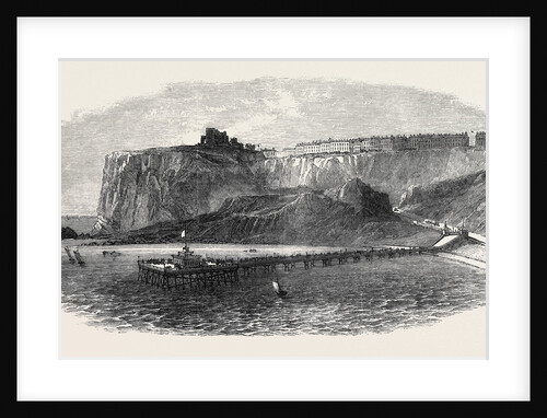 The New Pier at Scarborough UK 1869 by Anonymous