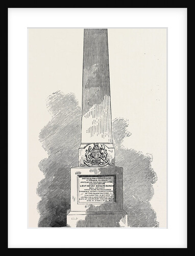 Monument to Lieutenant H.E. Baines at Quebec 1869 Canada by Anonymous