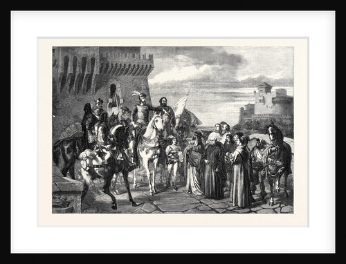 Bernabo Visconti Duke of Milan Receiving the Nuncios from Pope Innocent VI. In 1361, in the Crystal Palace Exhibition by Anonymous