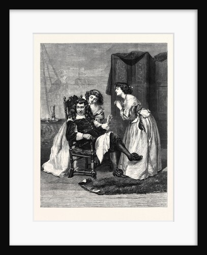 Persuading Papa, in the Exhibition at the Gallery 7 Haymarket 1869 UK by Anonymous