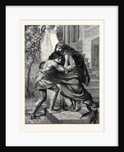 The Prodigal's Return, in the Exhibition of the Royal Academy 1869 by Anonymous