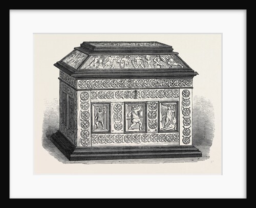 Byzantine Casket of Bonework Set in Ebony by Anonymous