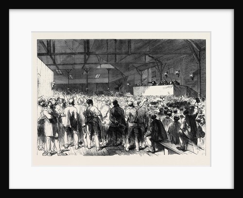 The Elections in Paris: A Meeting in a Low Quarter 1869 France by Anonymous