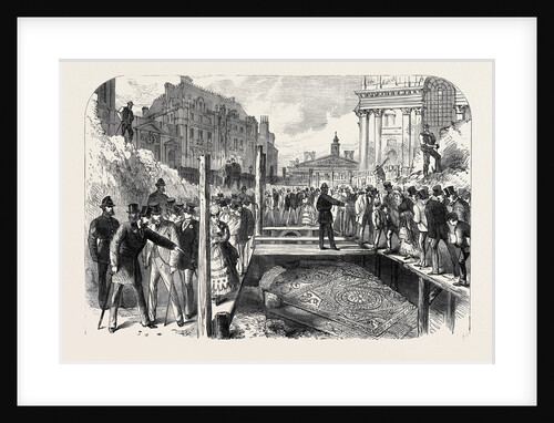 Roman Pavement Found in the Poultry Near the Mansion House London UK 1869 by Anonymous