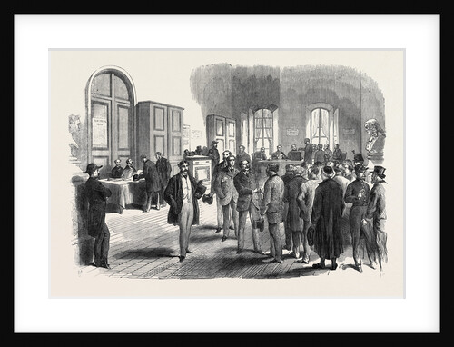 The Elections in France: Electors Voting at the Mairie of the Louvre 1869 by Anonymous