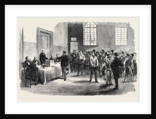The Elections in France: Electors Voting at the Polling-Place in the Faubourg St. Antoine 1869 by Anonymous
