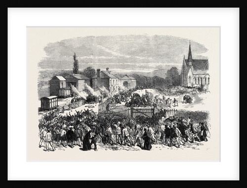 The Riot at Mold Flintshire: Attack on the Soldiers at the Railway Station 1869 by Anonymous