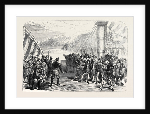 Scene from the New Burlesque of Columbus at the Gaiety Theatre 1869 by Anonymous