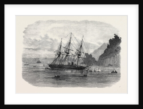 H.M.S. Cadmus Ashore on Salcombe Bar Devon UK 1869 by Anonymous