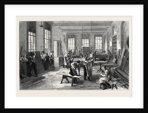 The Guards' Institute Vauxhall Bridge Road London the Carpenters' Shop 1869 UK by Anonymous