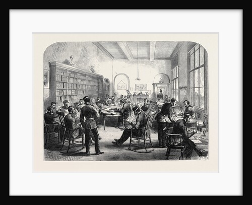 The Guards' Institute Vauxhall Bridge Road London the Reading Room 1869 UK by Anonymous