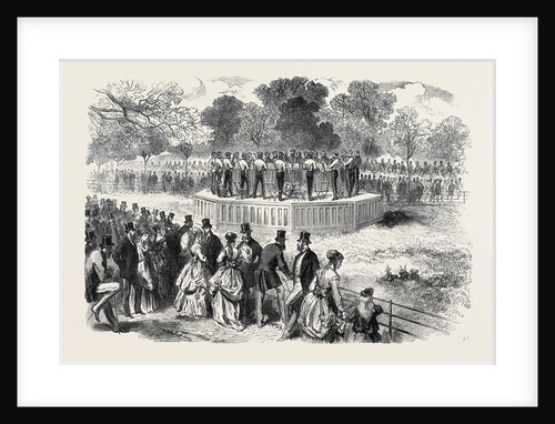 Band of the Life Guards Playing on the New Platform in Hyde Park London UK 1869 by Anonymous