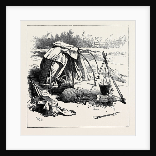 Gipsy Life Round London: Tent at Hackney 1880 by Anonymous