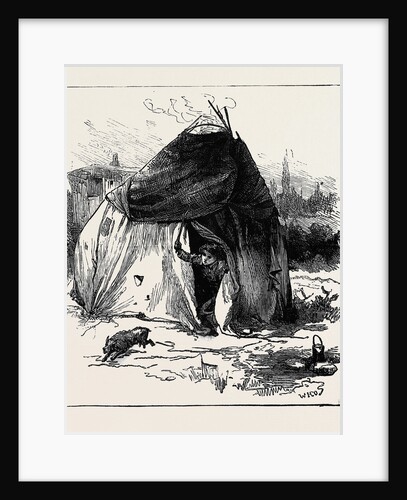 Gipsy Life Round London: Tent at Hackney 1880 by Anonymous