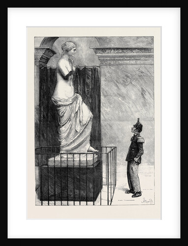 Venus and Mars at the Louvre Gallery Paris 1880 by Anonymous