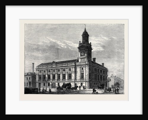 The Holborn Townhall London 1880 by Anonymous