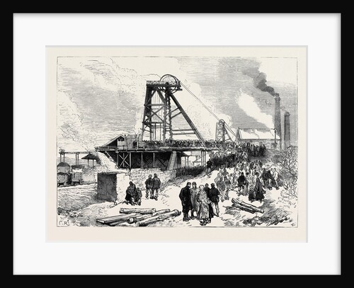 The Leycett Colliery Disaster Near Newcastle-Under-Lyne: The Pit after the Explosion 1880 by Anonymous