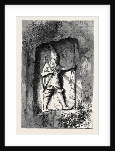 Sculptured Figure at Nymphi Near Smyrna 1880 by Anonymous