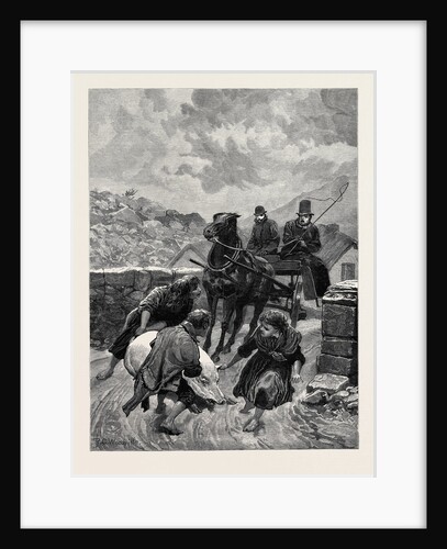 An Irish Obstructionist: A Sketch on the Road Connemara 1880 by Anonymous