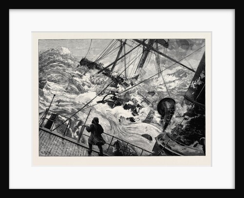 The Orient Line Steamer Chimborazo in a Gale 1880 by Anonymous