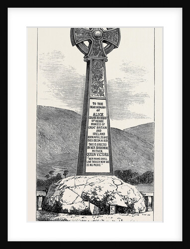 Memorial Cross of Princess Alice at Balmoral 1880 by Anonymous
