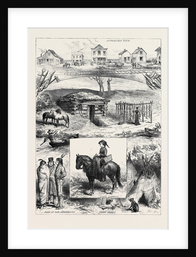 A New Settlement in Minnesota America 1880 by Anonymous