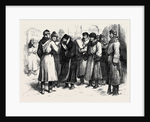 The Crisis in Russia: Prisoners at a Railway Station 1880 by Anonymous