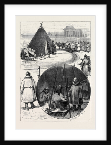 Russia: Laplanders on the Neva St. Petersburg 1880 by Anonymous