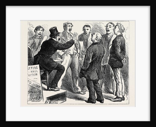 Election Sketches: Jingoes Rehearsing Rule Britannia 1880 by Anonymous