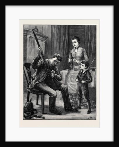 Preparing for the Easter Monday Volunteer Review 1880 by Anonymous