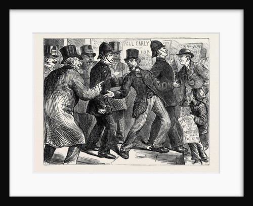 Election Sketches: The Fate of a Personator 1880 by Anonymous