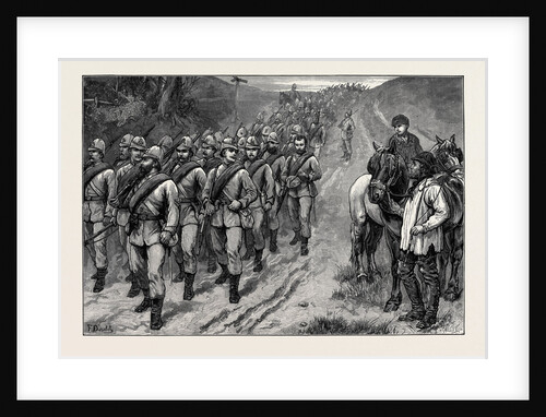 The Brighton Review: The Artists' Corps Marching to Brighton 1880 by Anonymous