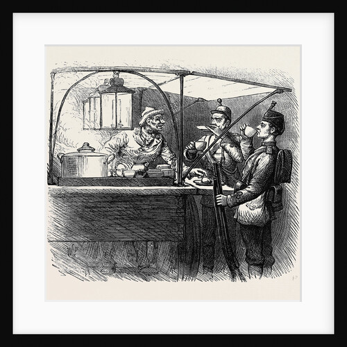 At the Brighton Theatre of War: Coffee for Two. 1880 by Anonymous