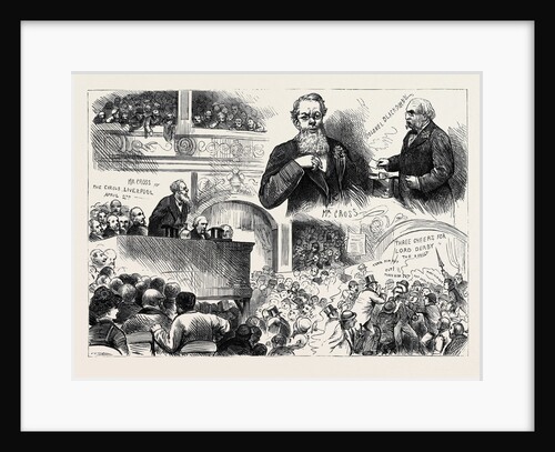 The General Election: Conservative Meeting at Hengler's Circus Liverpool 1880 by Anonymous