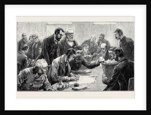 The General Election: Counting the Votes at the Southwark Election 1880 by Anonymous