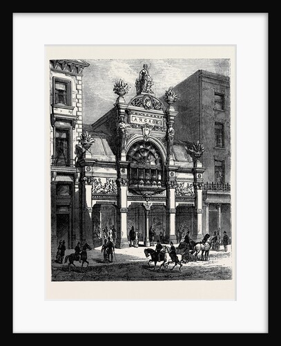 New Arcade Old Bond Street: Exterior London 1880 by Anonymous